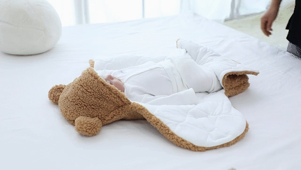 Teddy Snuggle Swaddle Haven - Dee's Delightful Gifts