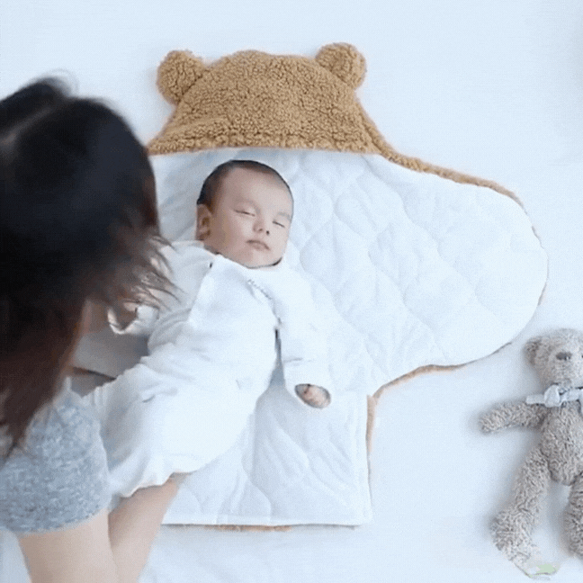Teddy Snuggle Swaddle Haven - Dee's Delightful Gifts