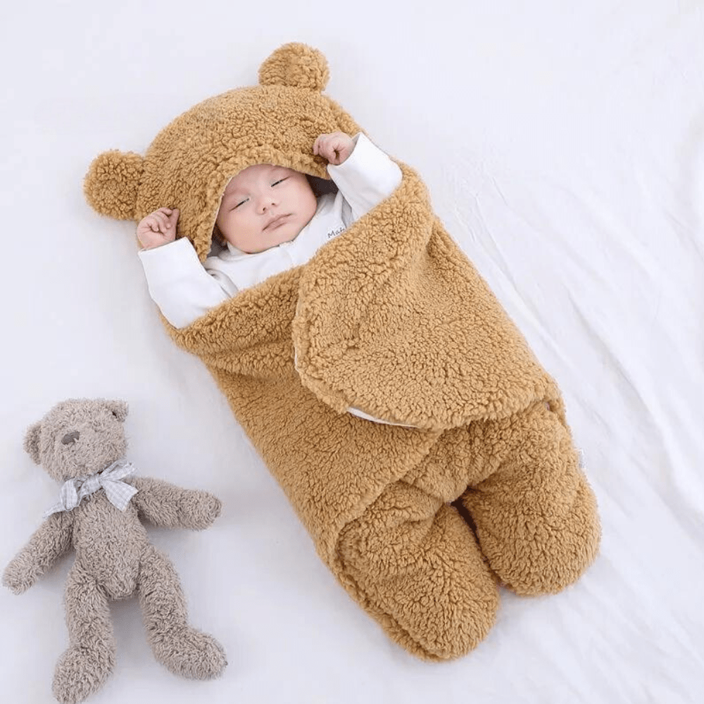 Teddy Snuggle Swaddle Haven - Dee's Delightful Gifts