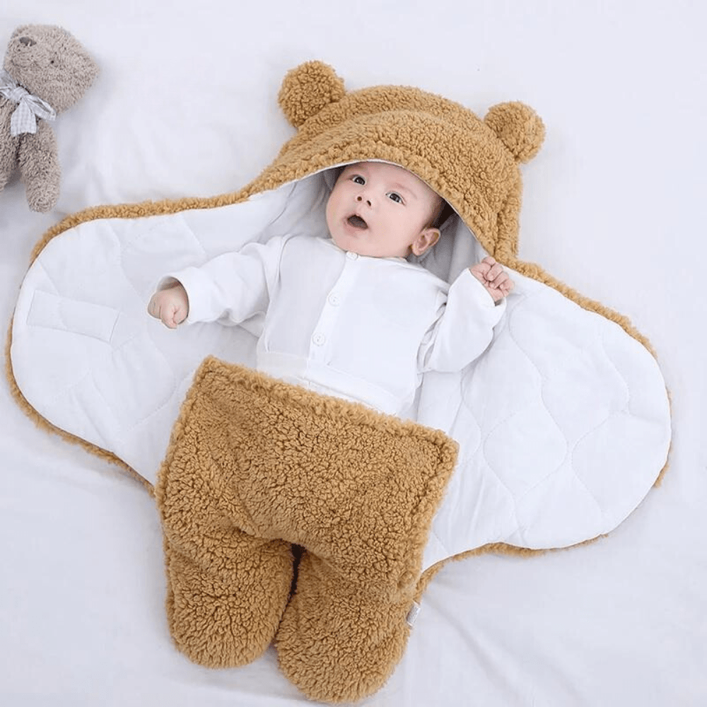 Teddy Snuggle Swaddle Haven - Dee's Delightful Gifts