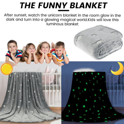 Starry Night Glowing Blanket - Dee's Delightful Gifts